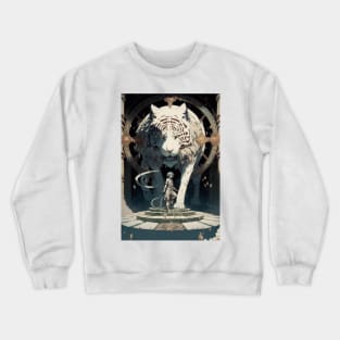 White Tiger Deity Crewneck Sweatshirt